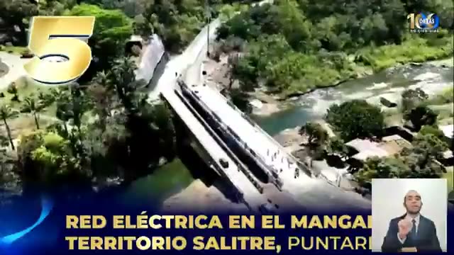 Placa 005: Red eléctrica en El Mangal, territorio Salitre, Puntarenas