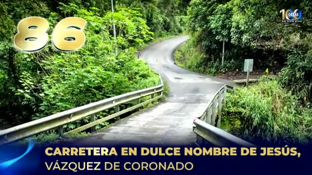 Placa 086: Carretera en Dulce Nombre de Jesús, Vázquez de Coronado