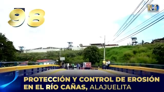 Placa 098: Protección y control de erosión en el río Cañas, Alajuelita